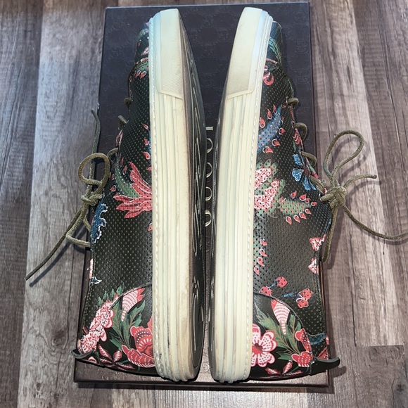 GUCCI SHAGREEN FLORAL SNEAKERS VINTAGE - Picture 7 of 10